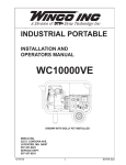 Briggs & Stratton PRO 10000 Operating instructions