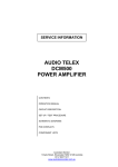 AUDIO TELEX DCM500 User manual