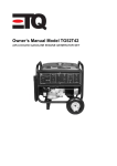 ETQ TG52T42 Owner`s manual