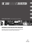 Behringer FEEDBACK DESTROYER PRO FBQ2496 Specifications