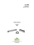Chauvet LC-2000 User manual
