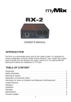Clean master RX-Express Owner`s manual