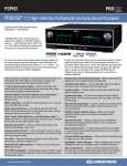 Crestron Surround Sound Tuning Kit Specifications