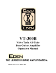 Eden VT-300B Operating instructions