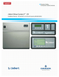Emerson Liebert Deluxe System/3 DE Installation manual