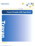 Certance Travan 40GB User`s guide