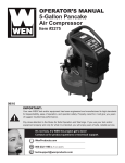 Dangerous COMPRESSOR Operator`s manual