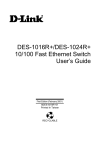 D-Link DES-1016R+ User`s guide