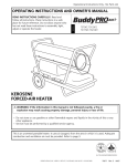 Mr. Heater TS125KT Operating instructions