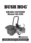 Bush Hog Grass Catcher Specifications