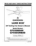 Emerson CF550ORB00 Owner`s manual