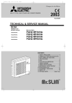 Mitsubishi Electric Mr. Slim PUHZ-RP3VHA Service manual