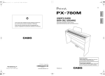 Casio PX-780M User`s guide
