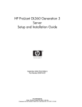 HP DL360 - ProLiant - G3 Installation guide