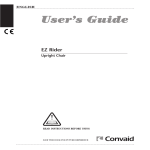 Convaid EZ Rider Planar User`s guide