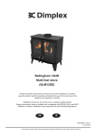 Dimplex Westcott 12kW Stove Operating instructions
