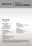 Belkin F5D7330 XBOX SET UP User manual