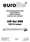 SHOWTEC LED Bar DMX User manual