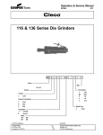 Cooper Tools Cleco 136 Service manual