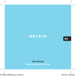 Belkin SPORTCOMMAND FOR IPOD User manual