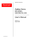 Renesas RZB-ZMD16C-ZDK User`s manual