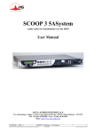 AETA SCOOP 3 5ASystem User manual