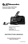 Schumacher Electric SE-1562A Instruction manual