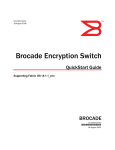 Brocade Communications Systems Encryption Switch Technical data