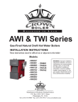 Crown Boiler AWI128 Specifications