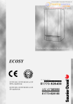 Saunier Duval Ecosy 2 SB 28E Operating instructions