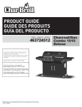Char-Broil 463724512 Product guide