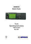 Simoco SRM9030 Operating instructions