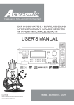 Acesonic DKR-510 User`s manual