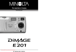 Minolta DiMAGE E201 Instruction manual