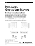 Williams Sound SoundPlus Infrared System WIR SYS 90V Installation guide