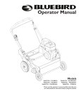 Bluebird PR18B5FA Operator`s manual