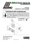 Alamo Industrial M8000MD Operator`s manual
