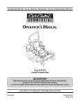 Cub Cadet THE TANK S7237 Operator`s manual