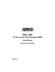 ADTRAN ESU 120e User manual