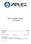 Aplex ADP-1121 User manual