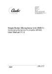 Audix SMU1 User manual