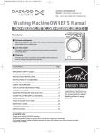 Daewoo DWD-FT1021 Owner`s manual