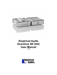 Empirical Audio Pace-Car USB User manual