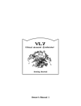 Yamaha VL7 Owner`s manual