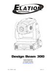 Elation Design Beam 300 Specifications