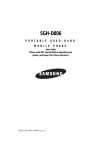 Samsung SGH SGH-D806 User guide
