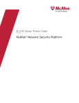 McAfee M-2750 - Network Security Platform Product guide