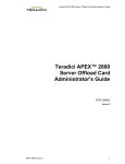 Teradici APEX™ 2800 Server Offload Card Administrator`s