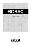 Dateq BCS50 User manual