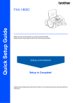 Brother FAX1860C Setup guide